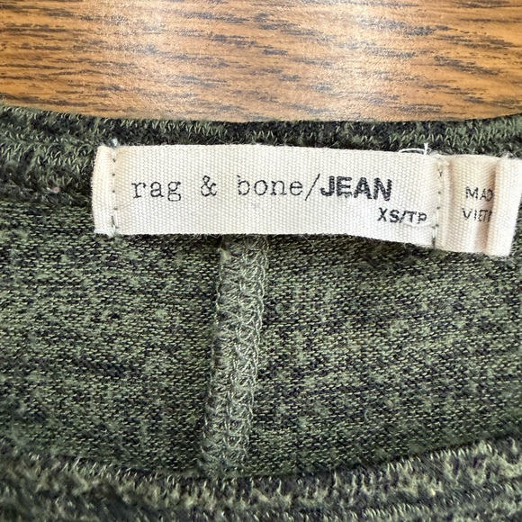 Rag & Bone Green Heather Long Sleeve Top - Picture 2 of 5